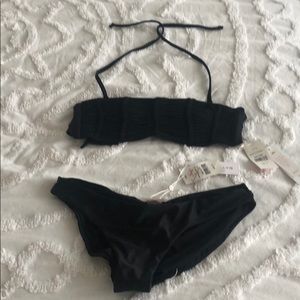 NWT PILYQ Black Bikini